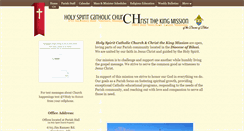 Desktop Screenshot of holyspiritcc.com